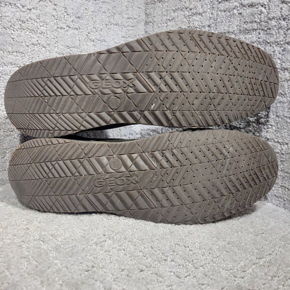 Geox Zal Men's Size EU 44 US 11 Olive Green Leather Lace up Ankle Boots - Picture 9 of 11